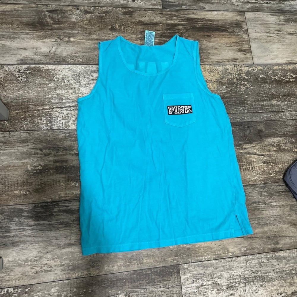 PINK Victoria's Secret Turquoise Tank Top